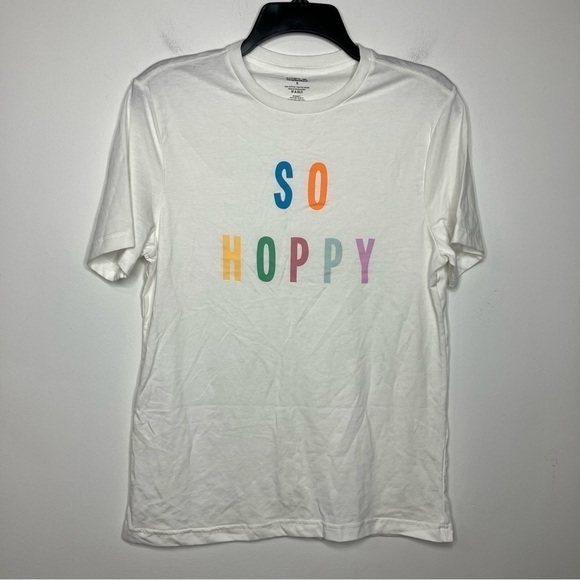 hope & wonder Tops - Hope & Wonder Easter “SO HOPPY” t-shirt size small